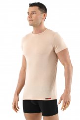Maillot de corps laine mérinos invisible tee-shirt col rond 