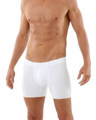 Boxer ajusté sans coutures clean cut en coton stretch couleur blanc 